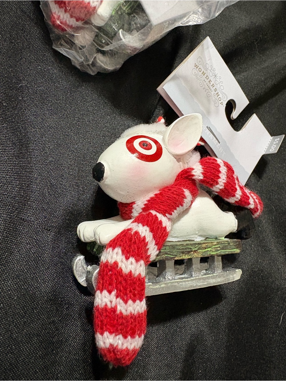 2022 Target Wondershop holiday ornament mascot Bullseye